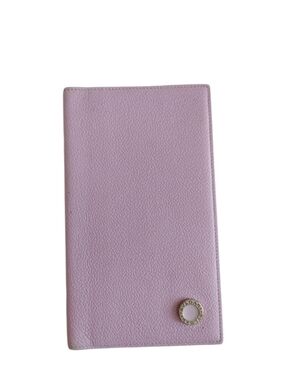 Bvlgari Lilac Leather Long Wallet